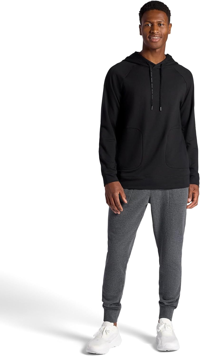 Gaiam mens Lotus Oblong Hoodie, Relaxed Fit, Stretch Heavyweight Terry Material - Image 3