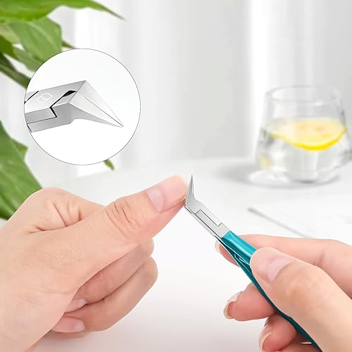 Miniatura 25 de FERYES Cortaúñas para uñas de los pies, hoja recta para uñas gruesas, cortaúñas para uñas gruesas y encarnadas, herramientas de forja de alta