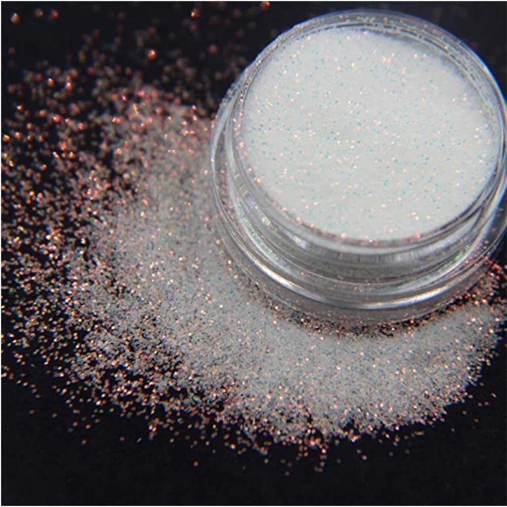 Paillettes brillantes holographiques pour ongles en sucre brillant - Poudre effet de revêtement en sucre - Poudre de pigment pour ongles - Décoration d'ongles (1 boîte de sucre brillant pour ongles)