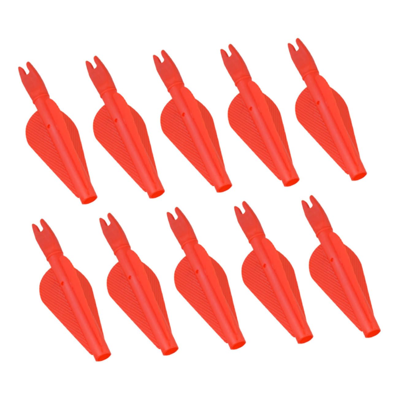 GANAZONO 10pcs Plastic Arrow Nock Conjoined Arrow Tail Training Accessories Lightweight Archery Equipment
