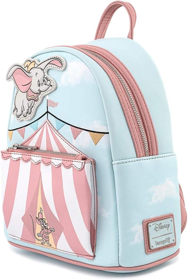 Loungefly Disney Dumbo Flying Circus Tent Womens Double Strap Shoulder Bag Purse