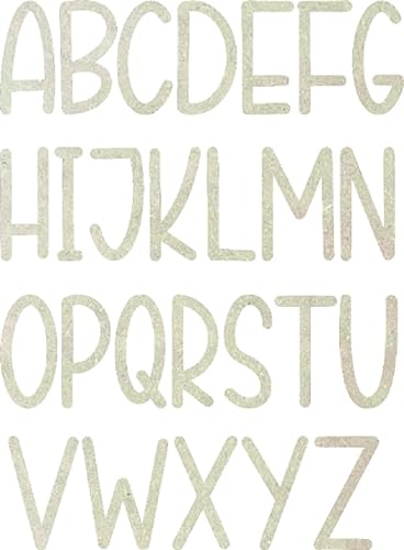 Letras de madera de 2 pulgadas R altas para pintar, letra de día melocotón en blanco sin terminar, alfabetos colgantes de pared de fuente, letras de