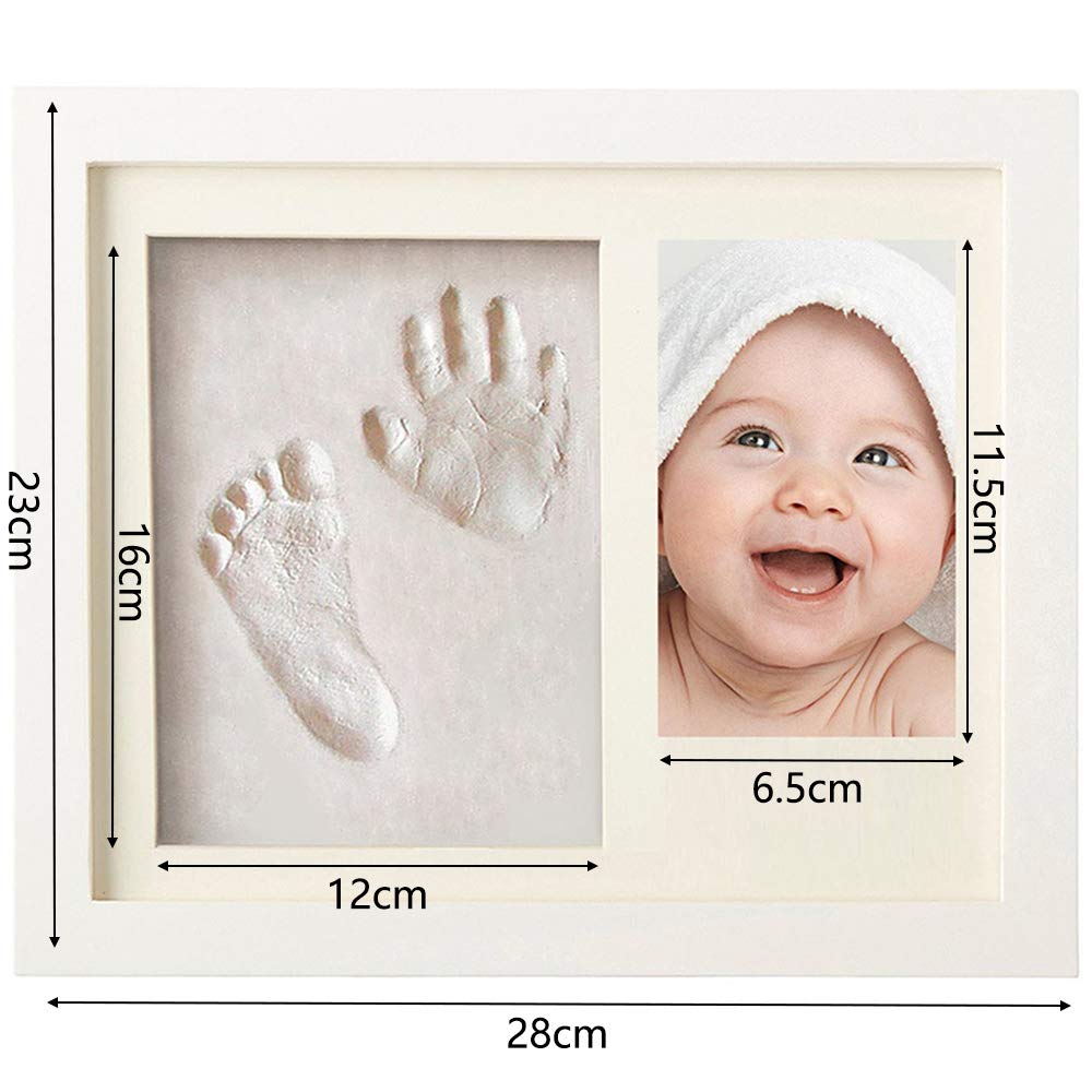 Cornice con impronta bimbo in argilla Kit Impronta per Mani e Piedi del Neonato - Impronta Bambino neonato cornice per foto di fango con stampa di mani e piedi del bambino Il regalo bimbo perfetto #2