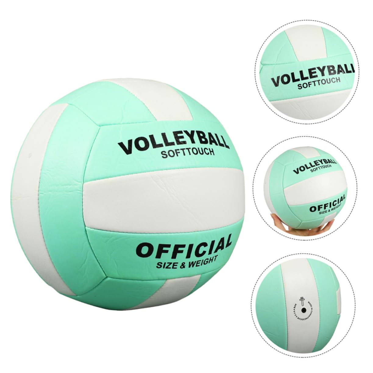 BESPORTBLE 2pcs Adult Volleyball Soft Volleyball Training Volleyball Size 5 Soft Volleyball for Indoor Sports Training
