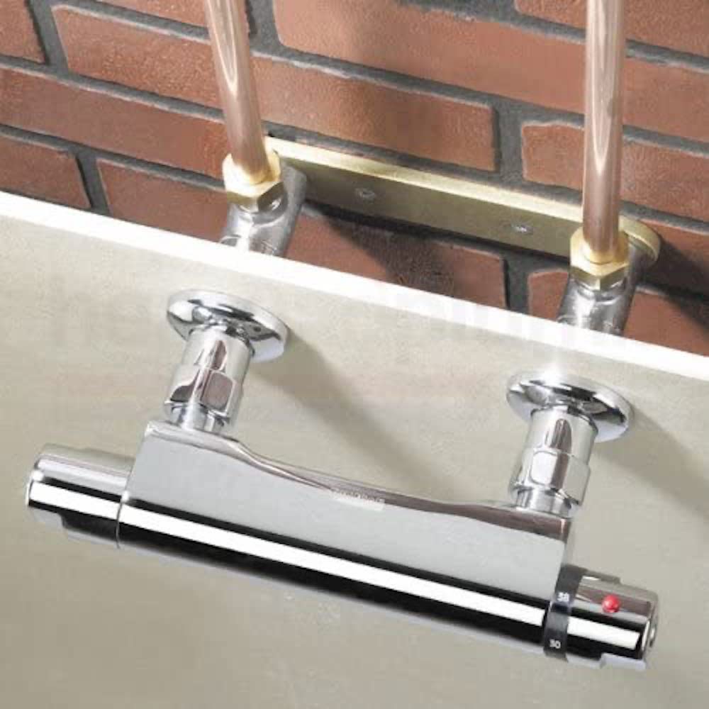 Bristan WMNT4 C Surface Mounted Pipework Fittings Chrome Plated - Bar Fixing Kit