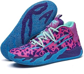 Bolognifi Unisex High-top Basketball Shoes, Non-Slip Rubber Outsole Ideal for Outdoor Training and Games