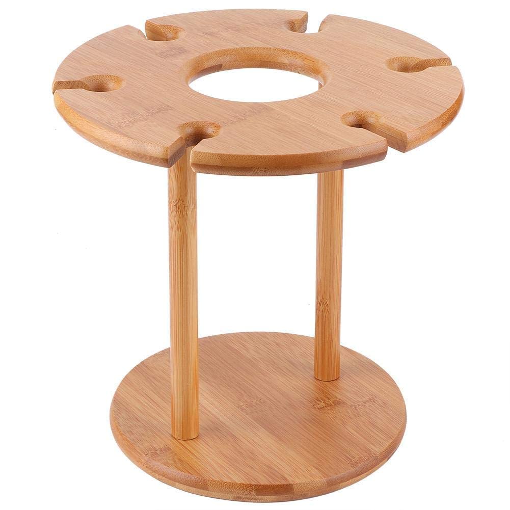 Portabicchieri da vino in bambù  15