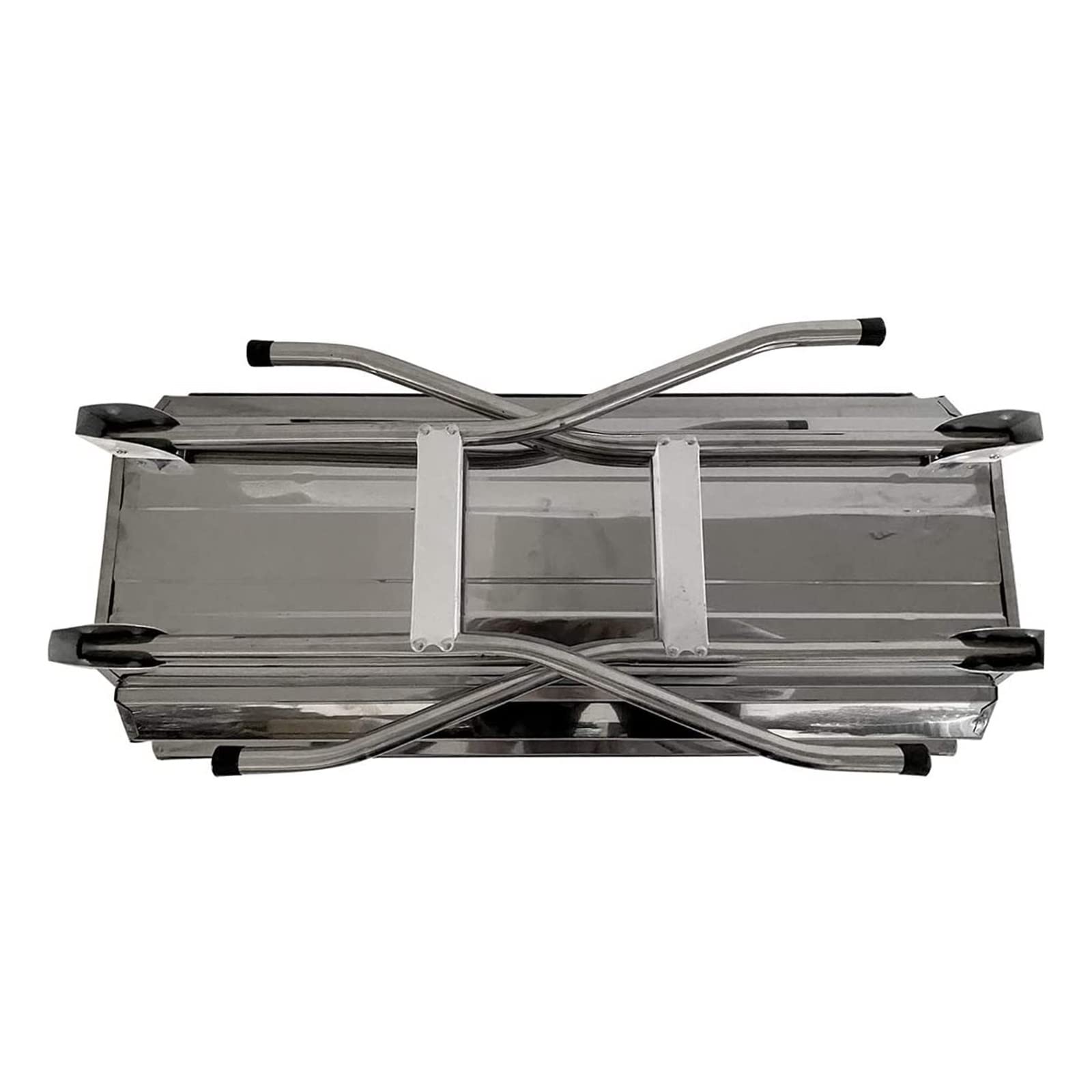 JIUYUEYA Parrilla de Barbacoa de carbón portátil con cestas de condimentos y Ganchos, Cocina de Acero Inoxidable for Camping, Picnic, Senderismo, Fiesta en el jardín, Festival