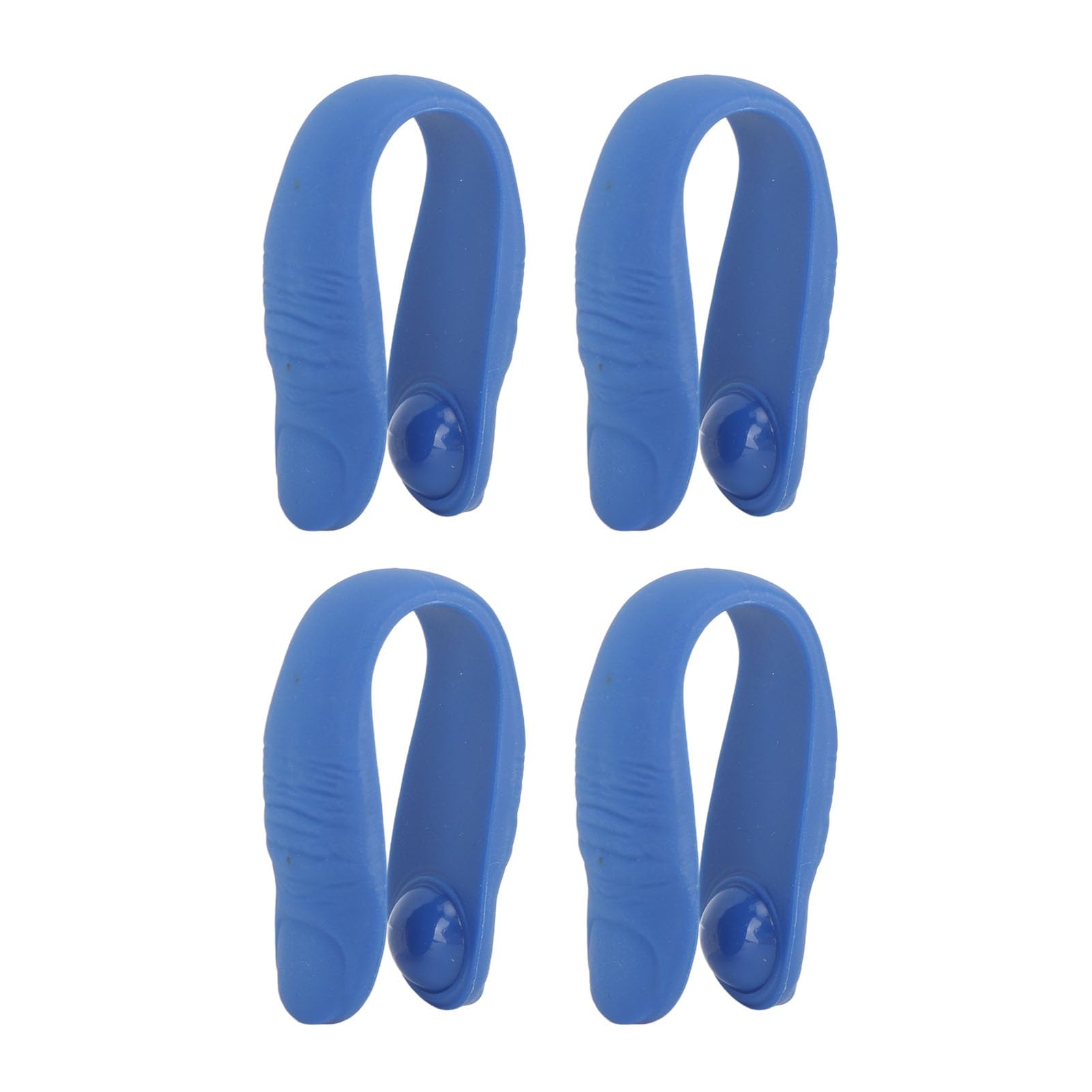 Migraine Relief Clip, 4 Pieces Hand Pressure Point Clip Acupressure Hand Point Clip for Stress Reducing Use Migraine Relief Ear Tool for Office Use (Blue)