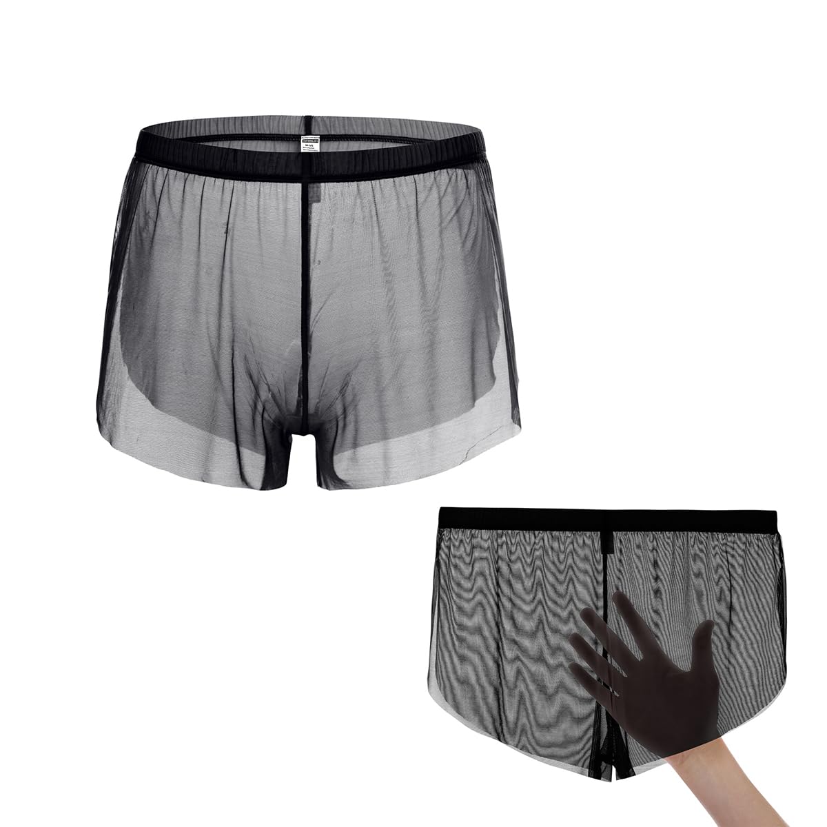 Running-Shorts für Herren Mesh Shorts mit Großen Split Sides