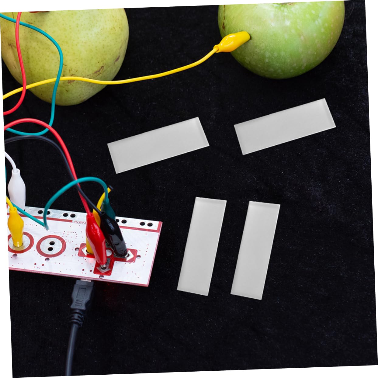 SOLUSTRE 12pièces Plaques Anodes Zinc Pur Pour Expériences Électrolytiques Et Fabrication De Batteries De Fruits Dimensions Outils Éducatifs Pour Laboratoire Et Projets Créatifs