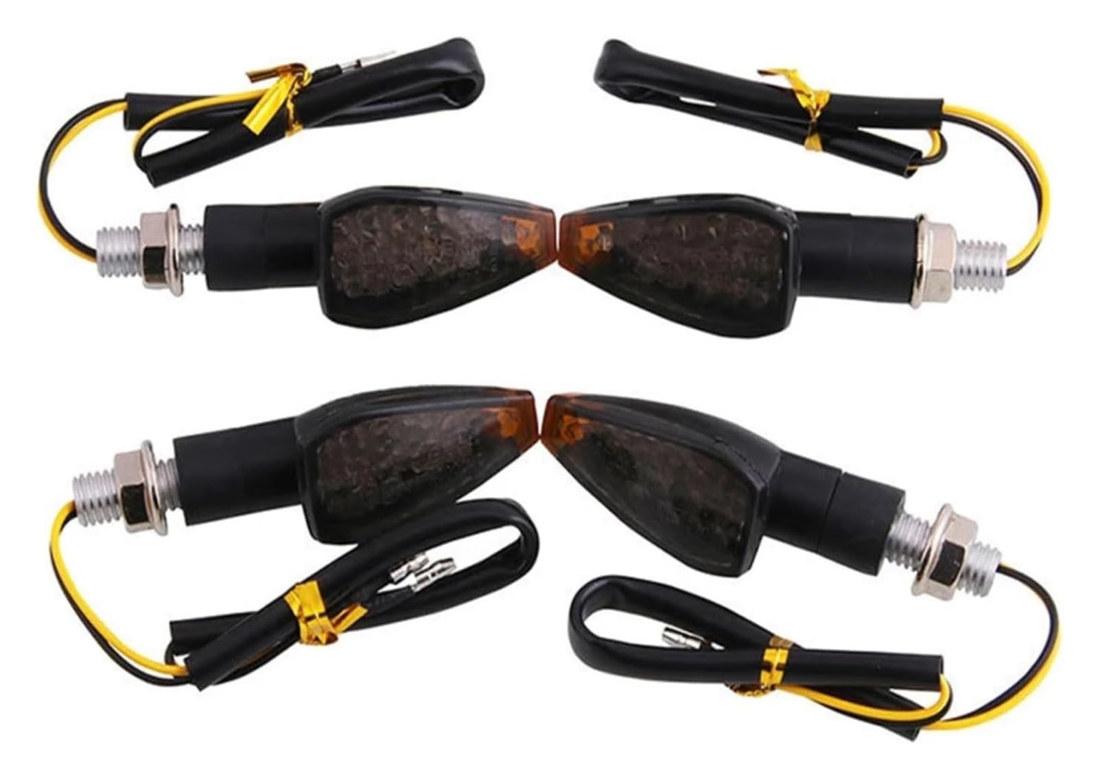 12 V 10 Mm Motocicleta Intermitente Luz Indicadora Luces Ámbar Intermitentes intermitentes moto indicadores
