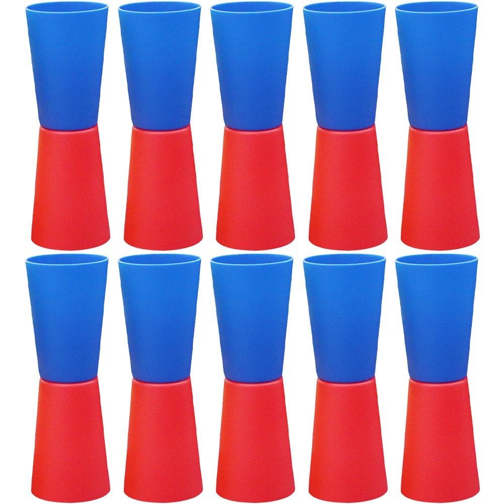 10 Pcs Funny Flip Cup Games Outdoor Quick Stacking Cups Games Body Coordination Dynamic Speed Training Game for Kids