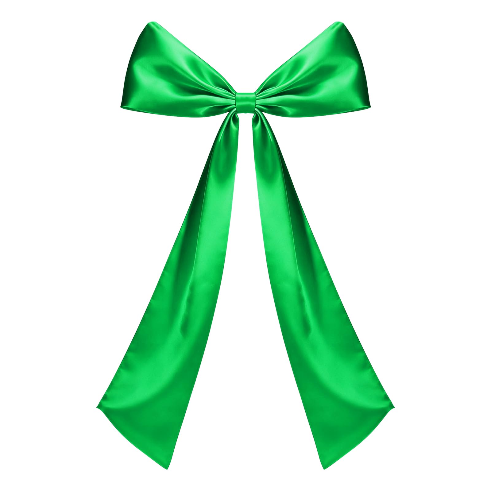 sourcing map Giant Wall Bow, 24 x 37 Inch Large Satin Ribbon Big Bows Decoration for Room Backdrop Birthday Wedding Bridal Christmas Party Shower Hanging Wall Decor, Green