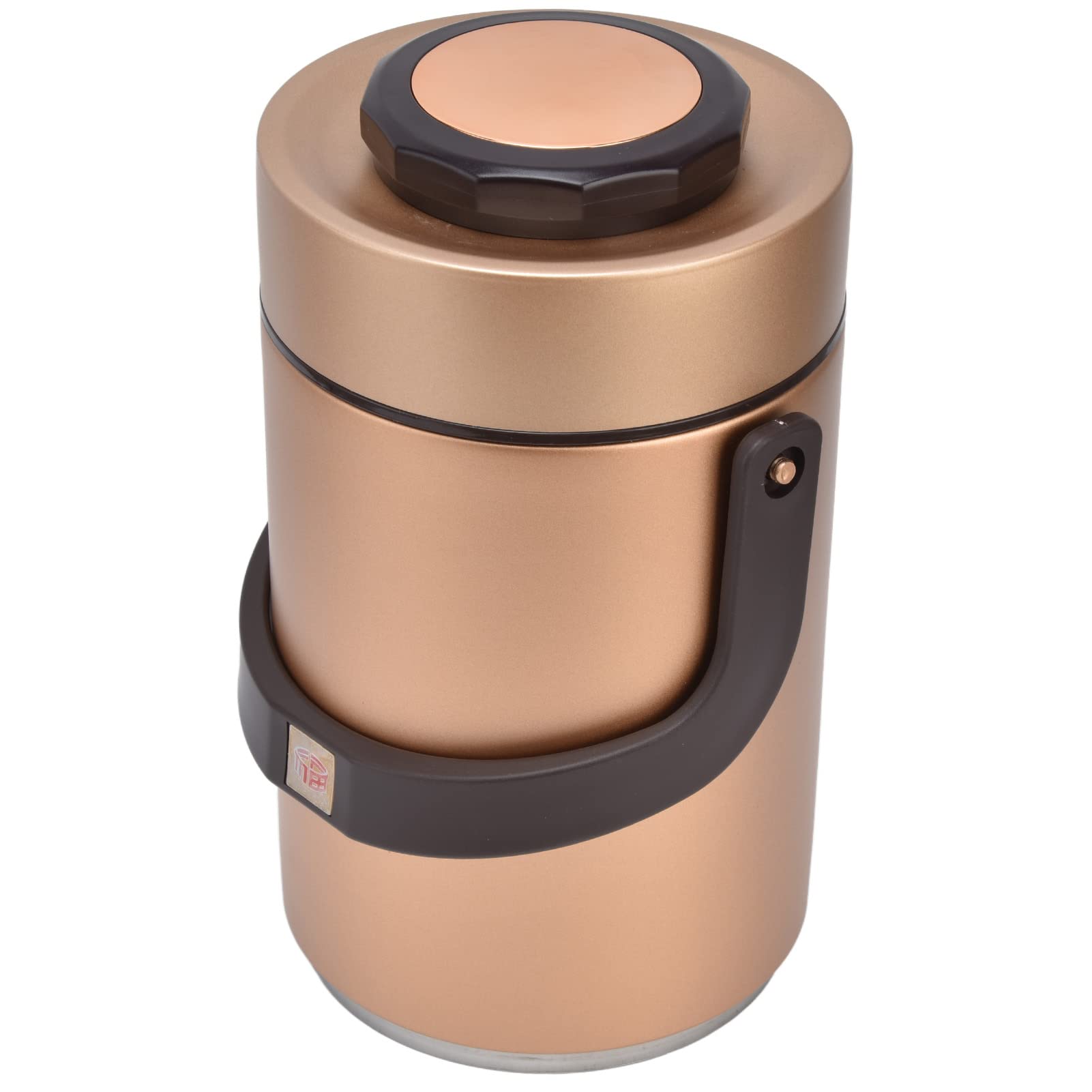 aqxreight Contenedores de Almuerzo Aislados de Acero Inoxidable, Doble Vacío, Interior, Capacidad de 2300ml, Olla de Comida de 3 Capas, Viaje de Trabajo (-3118220004212)