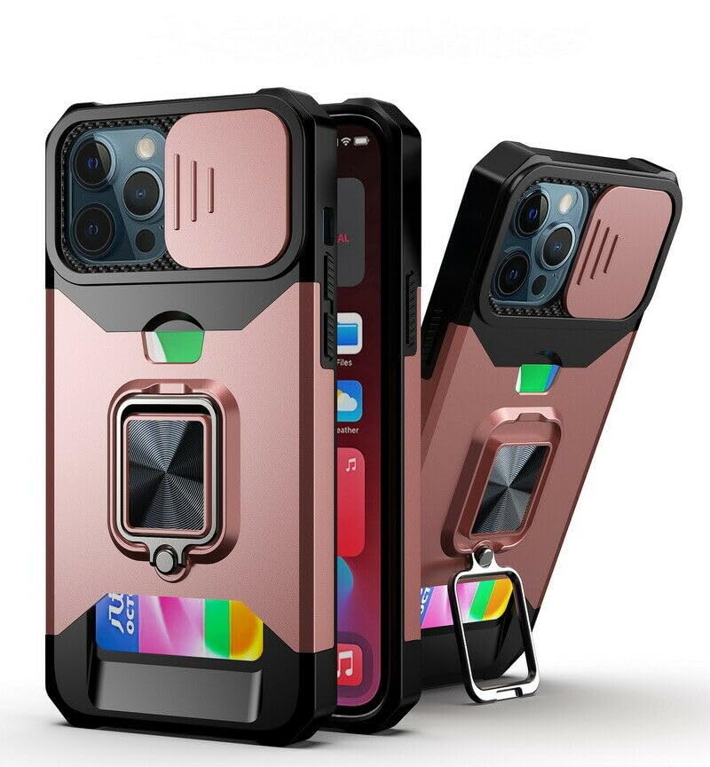 Coque antichoc iPhone Xs Max silicone or rose bague de support