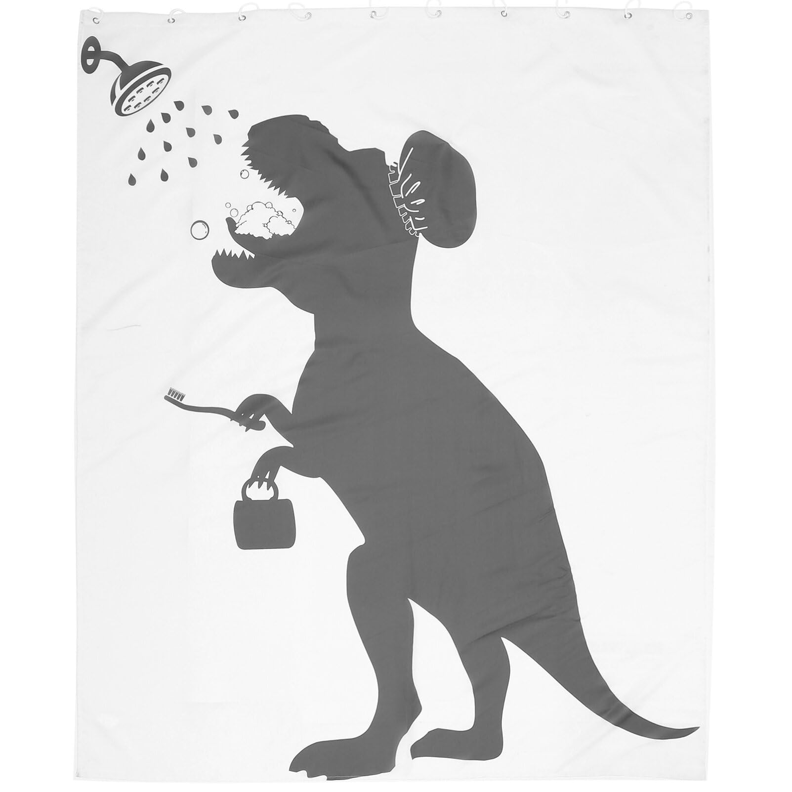 Alipis Dinosaur Silhouette Shower Curtain Practical Bathroom Partition Curtain