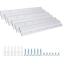 French Cleat Picture Hanger, Aluminum Z Hanger Interlocking Wall Mounting Bracket Hardware Kit Z Clips for Hanging Wall Painting, Mirrors, Panels, Artwork, Cabinet, Whiteboard