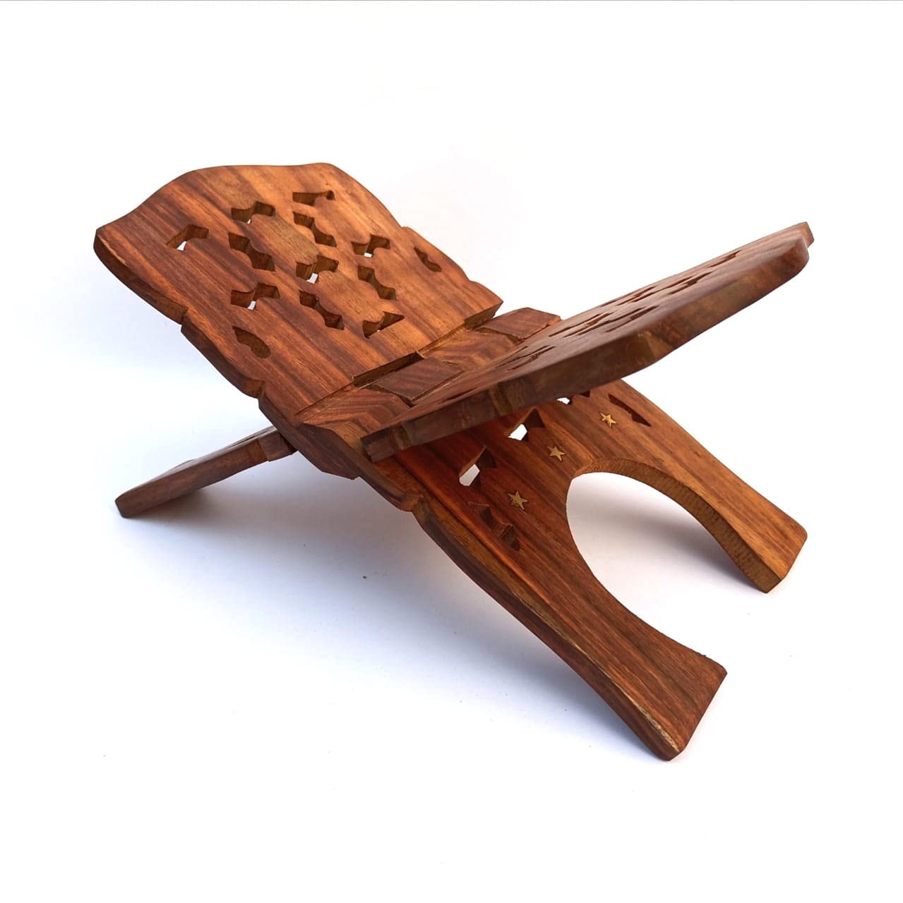 SH Wooden Hand Carved Rehal Holy Books Stand/Handcrafted Book Stand Book//Religious Book Stand-image-43