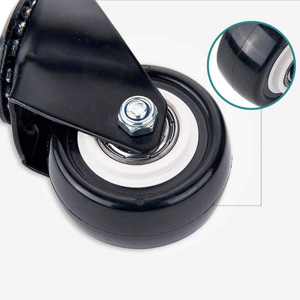 Lenkrollen, 5 × Bürostuhl M10 × 15 Gewinde 1,5 Zoll Schaft Möbel Spielstuhl Schwenkbares Leises Rad 250KG Schutz Für Fliesen - Schraube