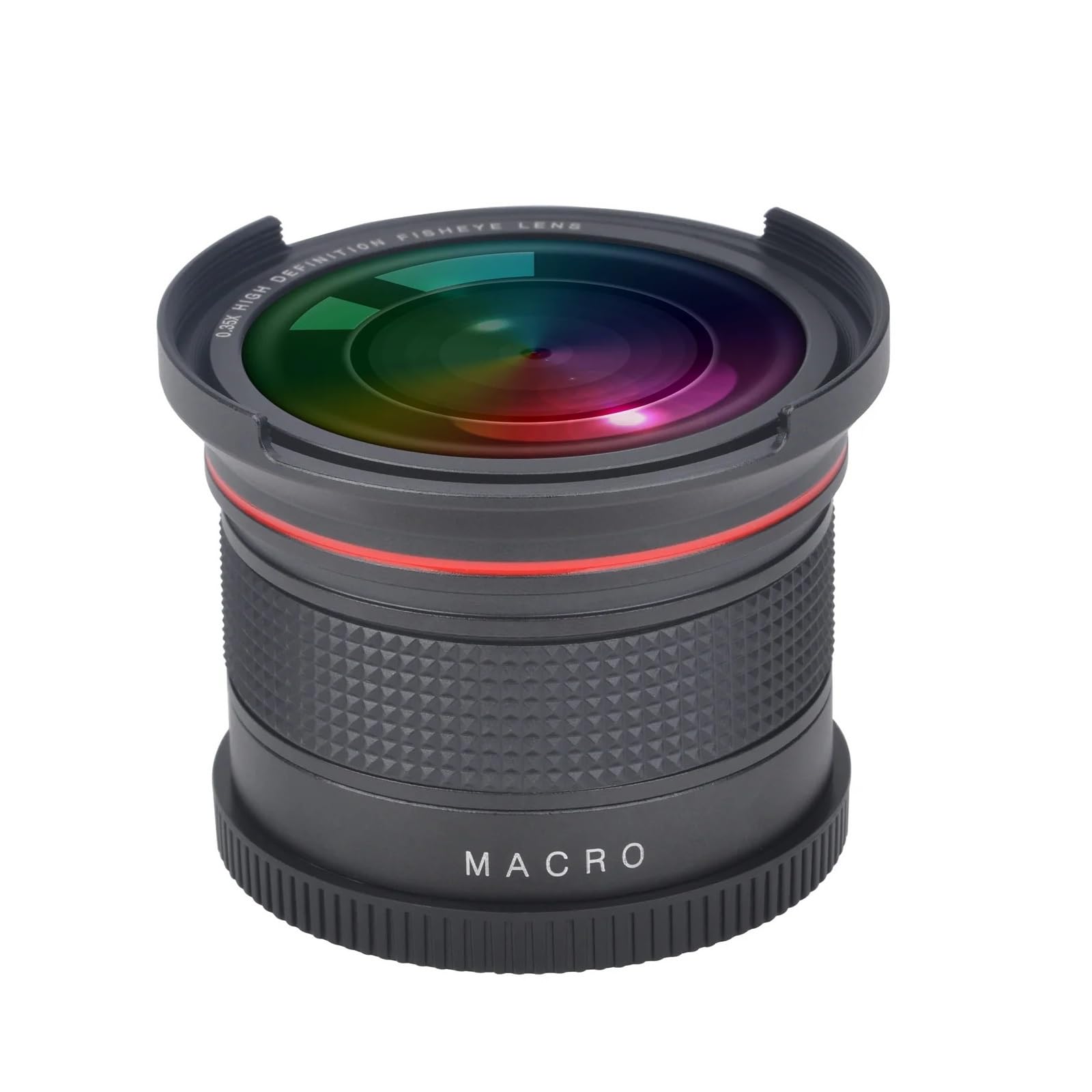 Obiettivo grandangolare Fisheye 52MM 55MM 58MM 0.35x, compatibile con Nikon D5200 D5100 D3500 D3400 D3300 D3200 D3100 D3000(1x58mm)