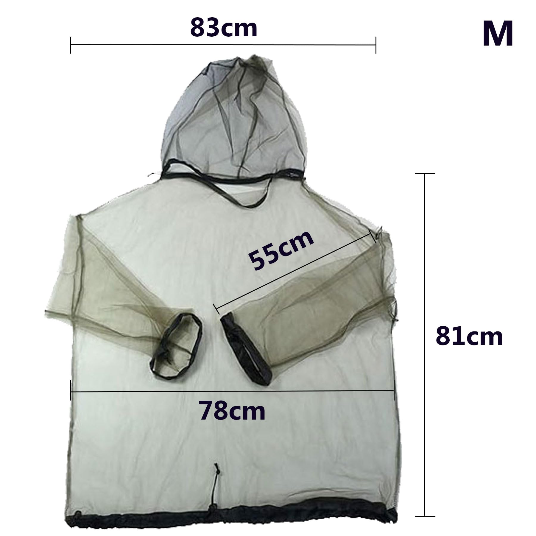Insektenschutzjacke mit Kapuze für Damen & Herren – Leichte Sommer-Moskitojacke mit integrierter Mesh-Maske & Hals-Reißverschluss