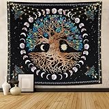 tapiz arbol de la vida comprar Material de alta calidad: este tapiz de árbol de la vida está hecho de tela de poliéster, que es súper suave, no se decolora y duradero.