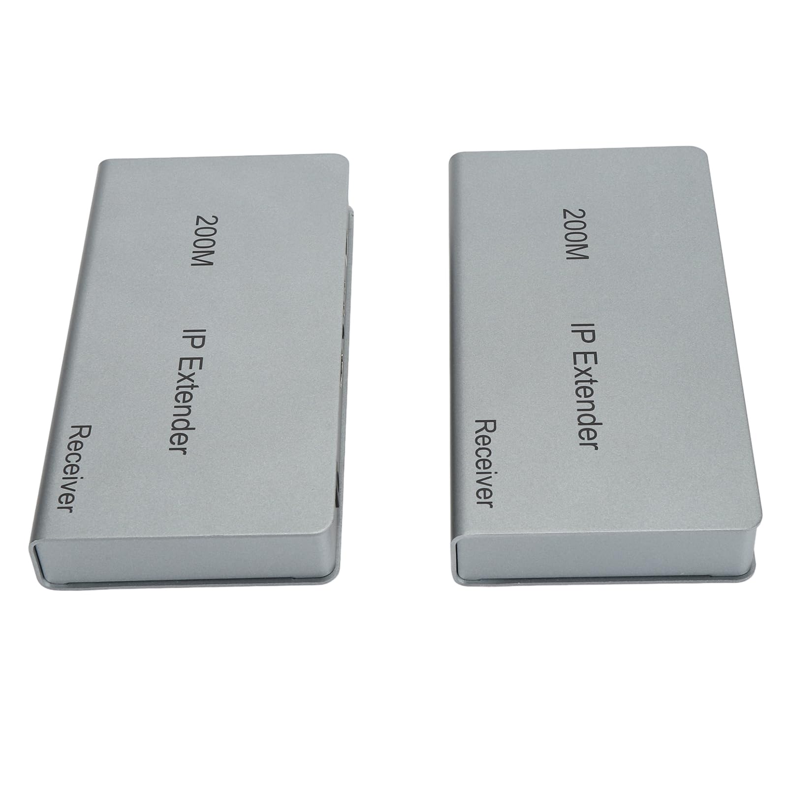 Extension IP KVM 200 M, Interface Multimédia HD KVM sur IP pour Cat5e Cat6, Contrôle USB, Matériel Pur Plug and Play, Entrée Vidéo 1080p (Prise UE)