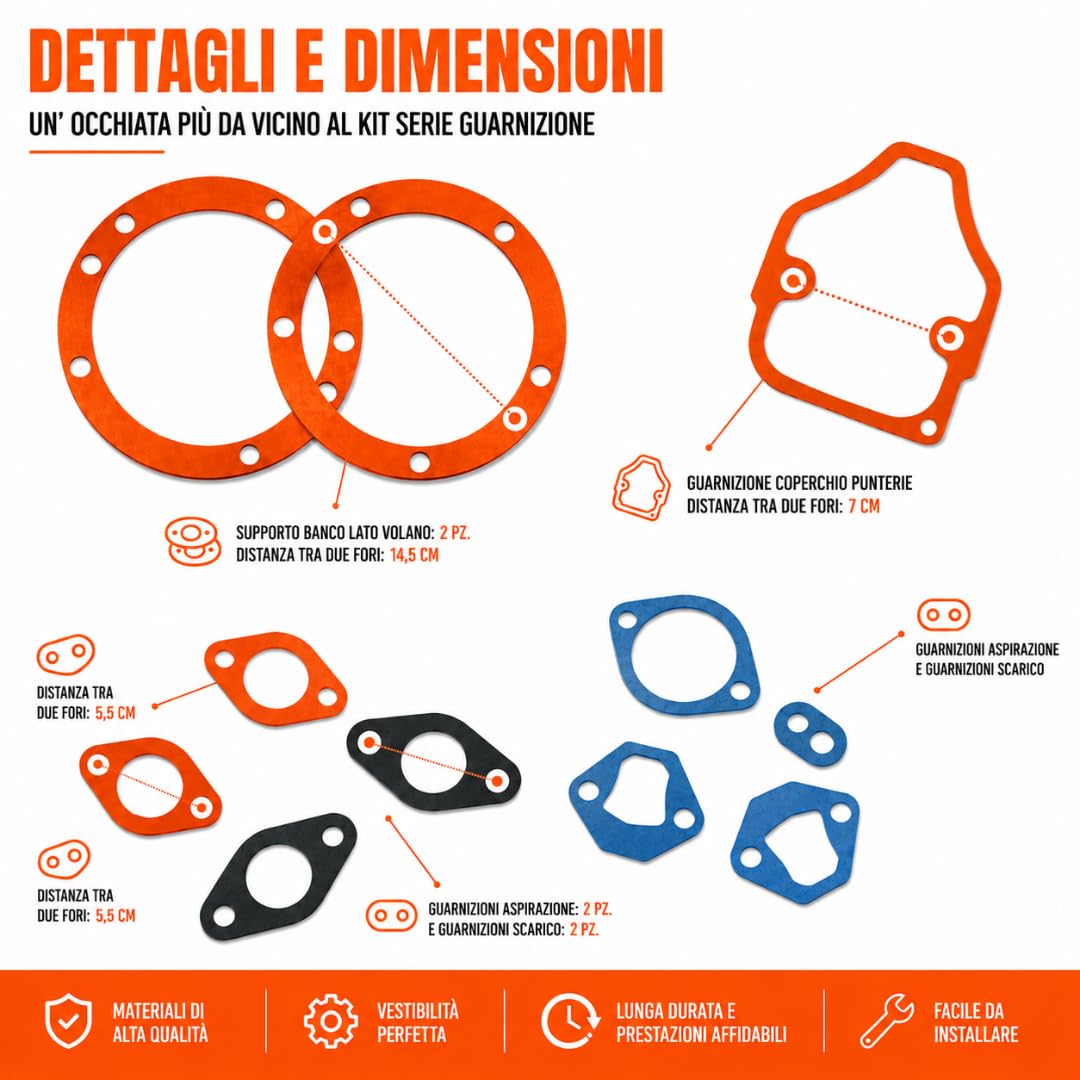 Generico Kit de cilindro y pistón + bomba de aceite + serie junta completa y sellos de aceite compatible para motor Lombardini Diesel 6ld 360 para motoazada y motocultor