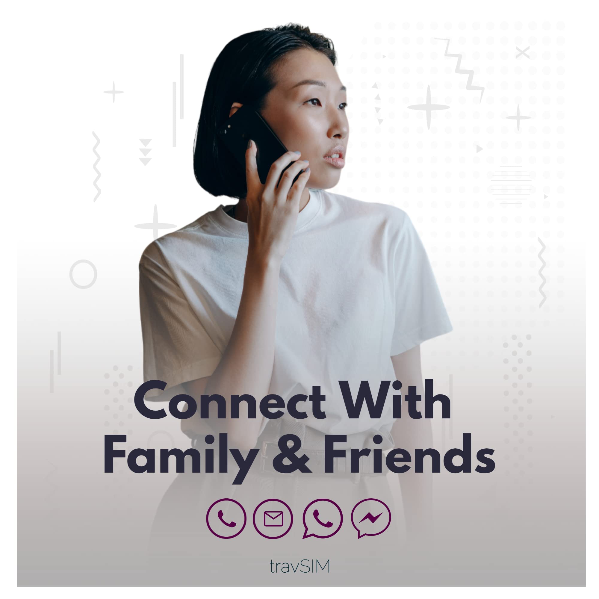travSIM - Karta SIM Hong Kong | 10 GB danych mobilnych z prędkością 4G/5G | Bezpłatny roaming w Makau | Działa na urządzeniach z systemem iOS i Android | Plan na karcie Hong Kong jest ważny przez 30 dni