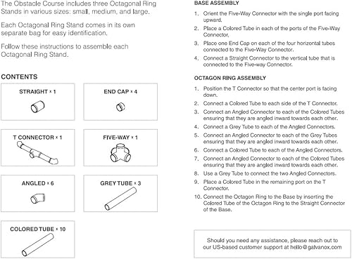 Miniatura 7 de Galvanox Kit de carrera de obstáculos para drones, incluye 3 tamaños de aro fáciles de construir, perfecto para competición RC FPV Racing de drones