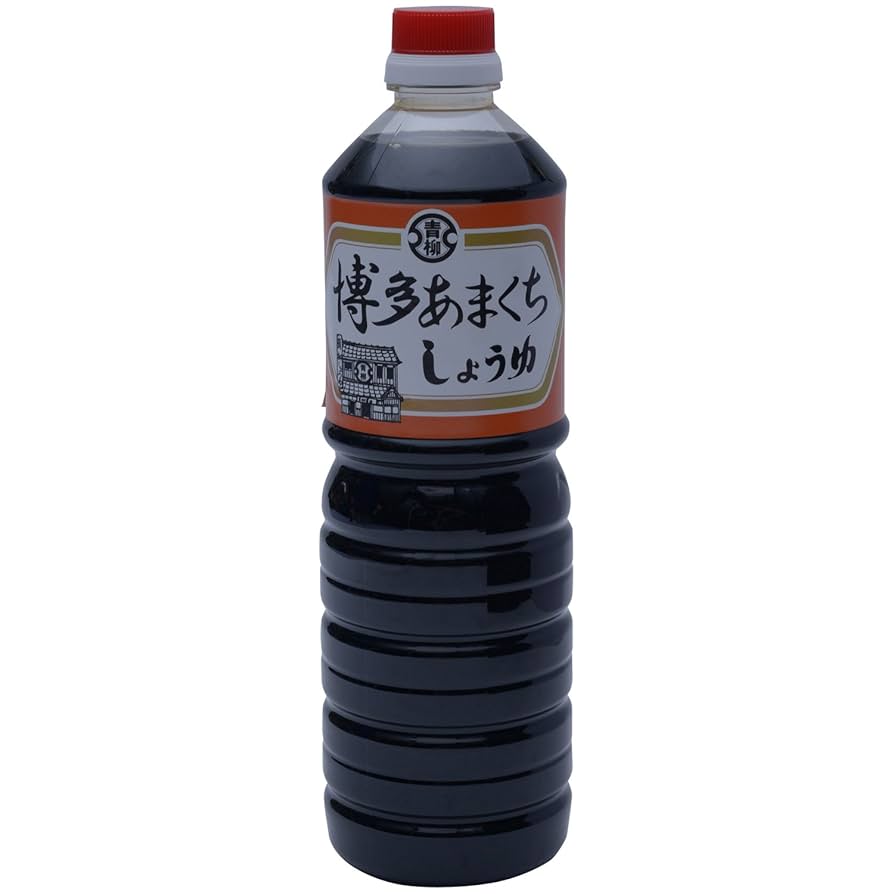 Amazon.co.jp: 青柳醤油 博多あまくちしょうゆ 1L : 食品・飲料