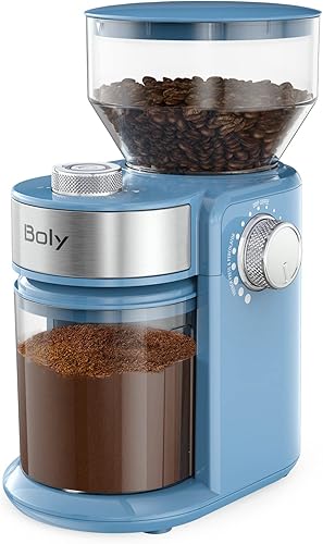 Molinillo de café molinillo eléctrico de granos de café con ajustes de molienda molinillo de rebabas ajustable para expreso café de goteo prensa