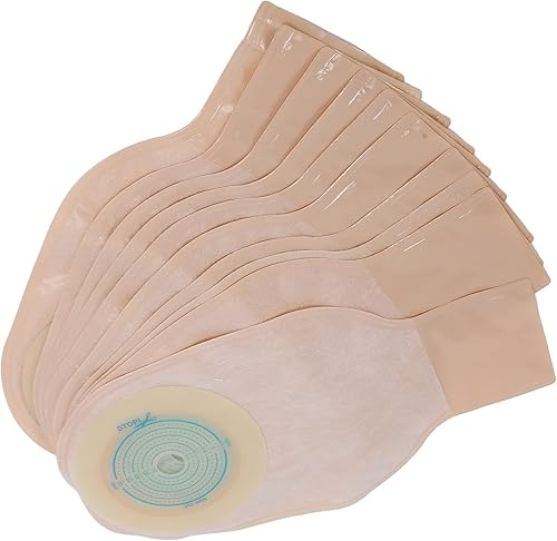 Miniatura 4 de Bolsa de colostomía, bolsa de colostomía, bolsa de colostomía, 10 bolsas de ostomía desechables, bolsas de colostomía, ileostomía, suministros de