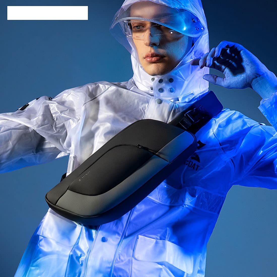 Borsa a tracolla versatile per sport all'aperto, viaggi e uso quotidiano (grigio)