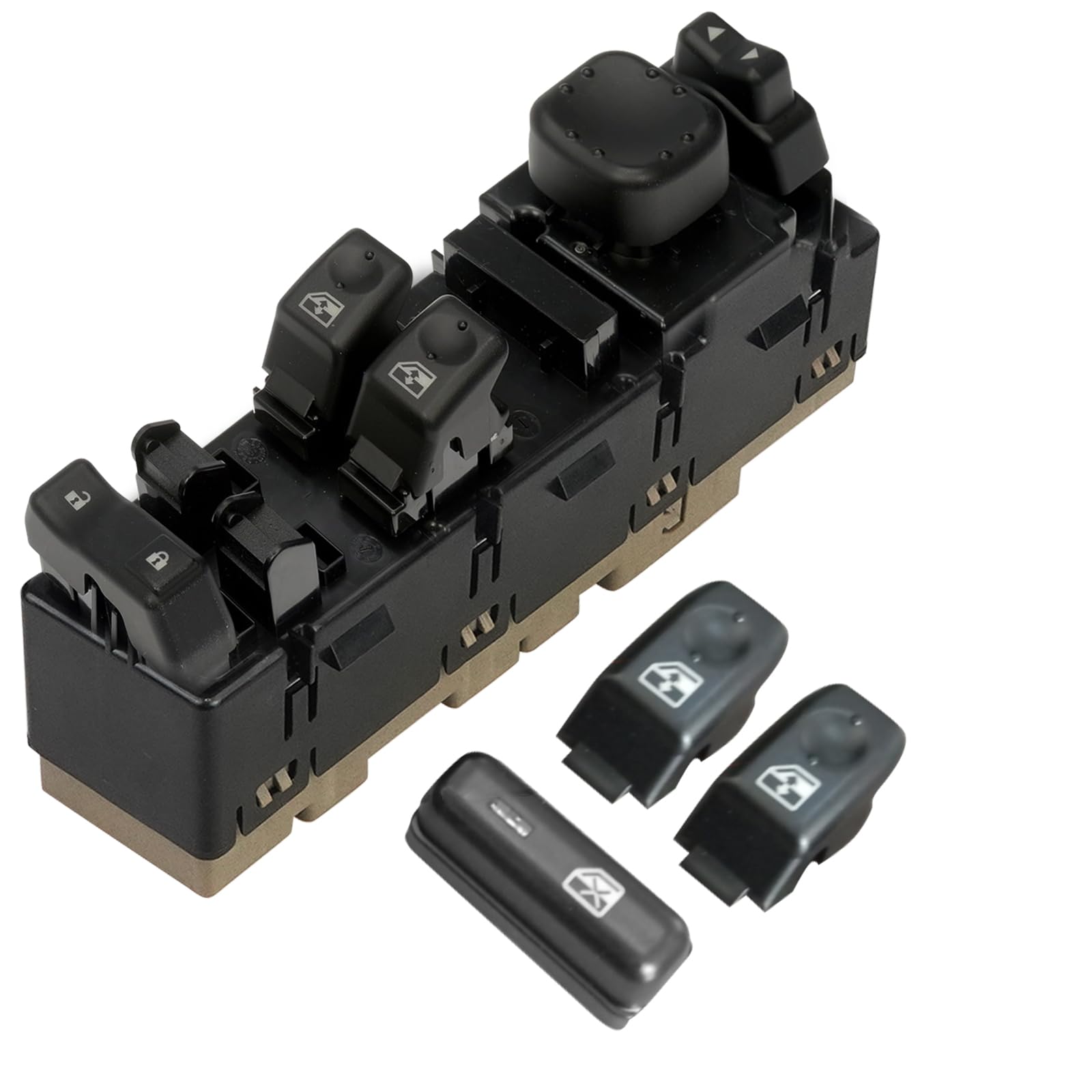 Htostar RacingFront Driver Side Power Window Switch Assembly - 5 Button Compatible with Chevrolet/GMC Models