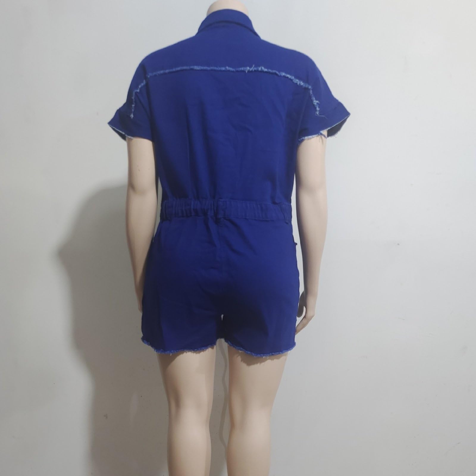 Spodenki Denim Pajacyki dla kobiet Bez rękawów Sexy Streetwear Dżinsy Kombinezony z kieszeniami