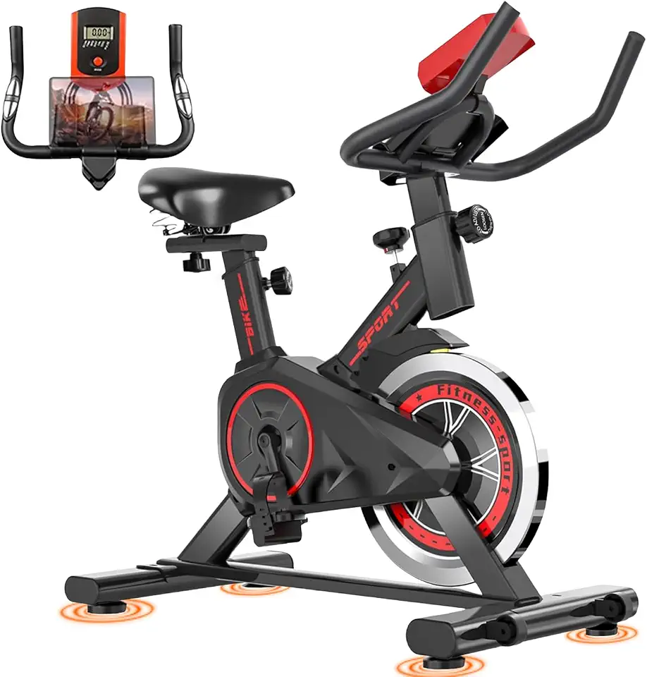 Bicicleta Ergométrica Profissional | Volante 6 kg,Emagrecimento e Modelagem Versátil, Treino Profissional em Casa, Conexão com Aplicativo Móvel