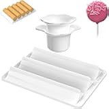 Cake Pop Cutter and Pusher with Tray - Circle Cake Pop Mold Set | Non-3D Printed | 1.75
