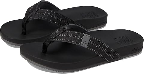 Детские сандалии Reef Cushion Phantom Flip Flop, цвет: Чёрный