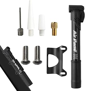 自転車用ポンプ,高圧手動ハンディインフレーター - 4ノズル付き携帯自転車ポンプ - オートバイ ボール バスケットボール サッカー 旅行 サイクリング ロードバイク 用