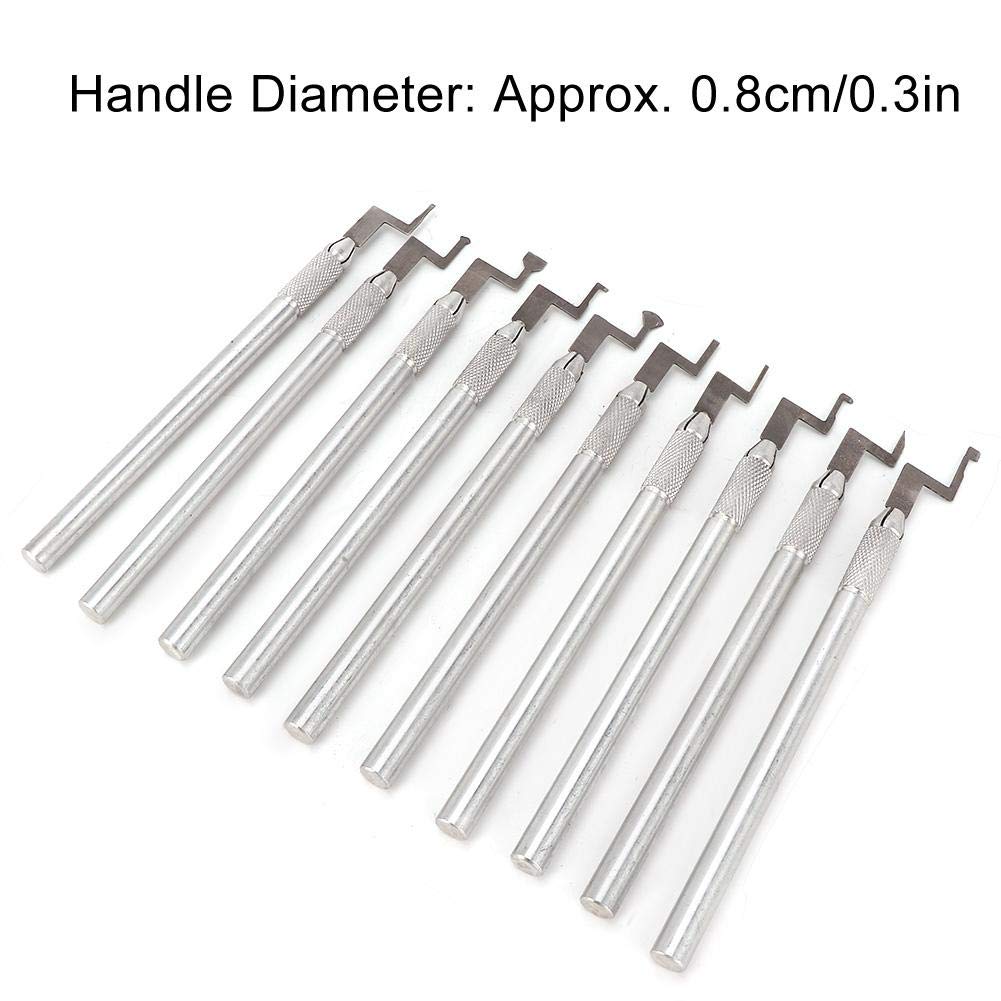 Juego de herramientas de talla de joyas de 10 piezas, pluma de grabado de metal de talla de cera DIY, herramienta de fabricación de joyas para artesanías y joyerías