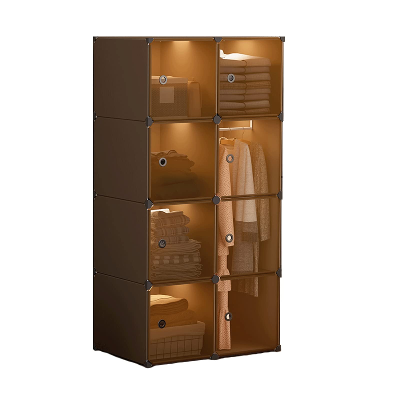 SERUMY Guardaroba Pieghevole Armadio Portatile Armadio Camera da Letto Armoire Organizzatore di stoccaggio for Risparmio di Spazio Assemblaggio rapido Armadio