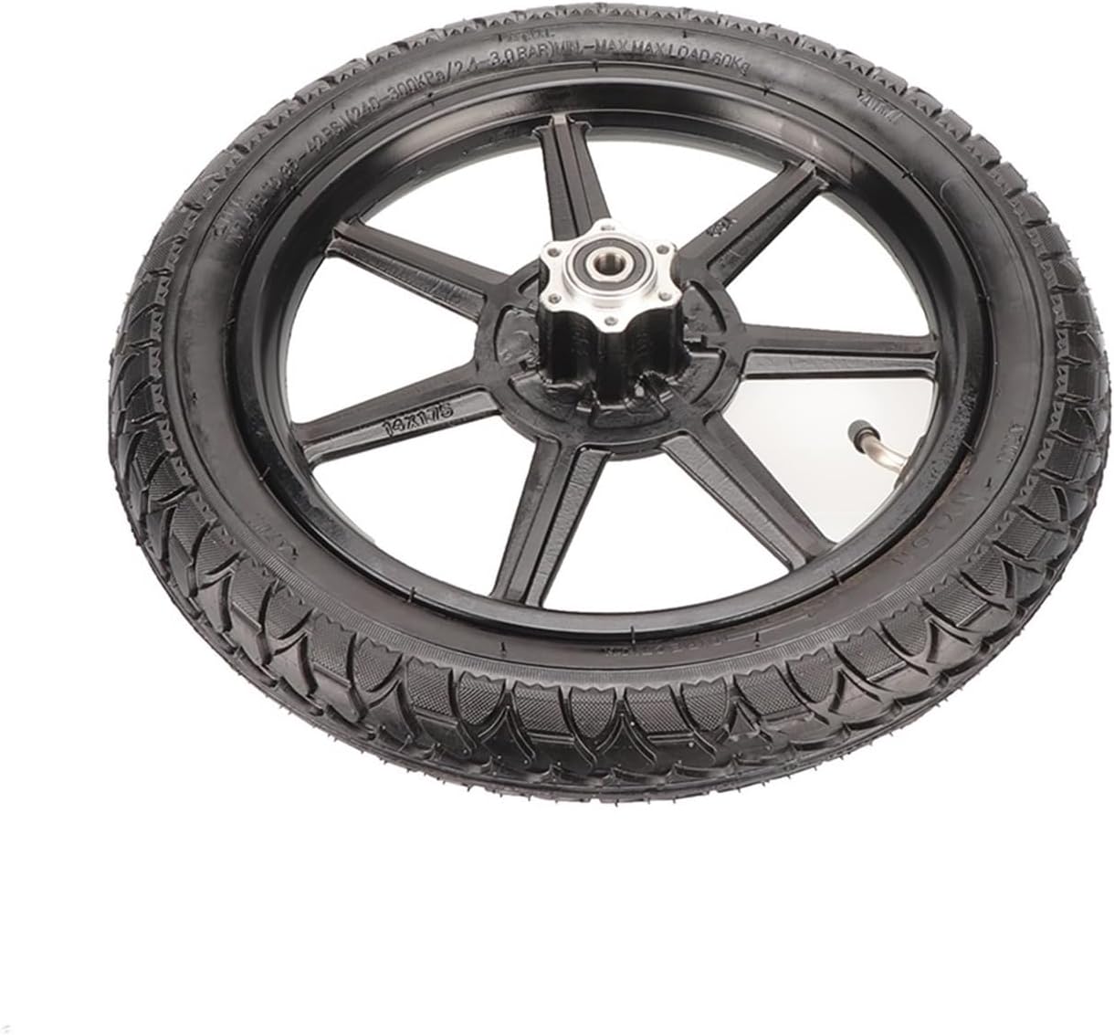 14x2.125 Tire Inner Tube Disc Brake Aluminum Wheel Hub Compatible with Electric Scooters E-Bike Folding Bicycles Motorcycle 14" Front Wheels