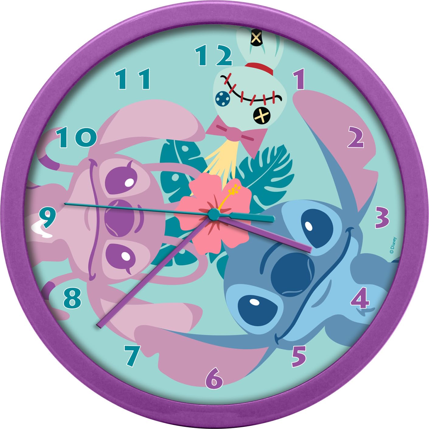Kids Licensing LAS3098 Analogue Watch for Unisex Children Automatic with Plastic Strap, Stitch Multicoloured