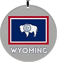 Vista 10 de Vermont Christmas Ornament - Festive Design Featuring State Flag - 2026 Hanging Acrylic Disc Decoration for Tree - Unique and Home Decor