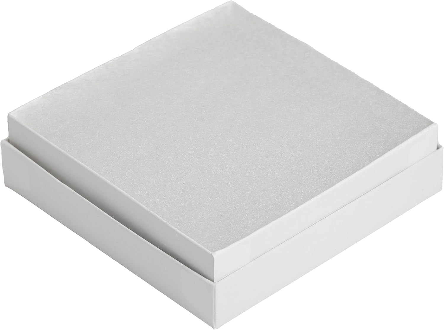 JPB Matte White Cotton Filled Jewelry Box #33 (Case of 100) 3.5 inches x 3.5 inches