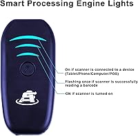 Vista 8 de ScanAvenger Escáner de código de barras Bluetooth portátil mini inalámbrico: escáneres manuales - Pistola de escaneo 1D inalámbrica y recargable