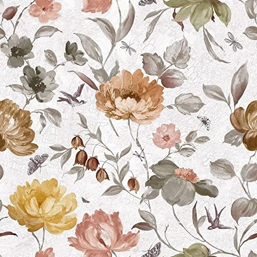 Adesivo murale con peonia rosa / Grande adesivo murale floreale / Arte murale romantica con fiori per soggiorno o camera da letto / Adesivo botanico in vinile rimovibile - Italia