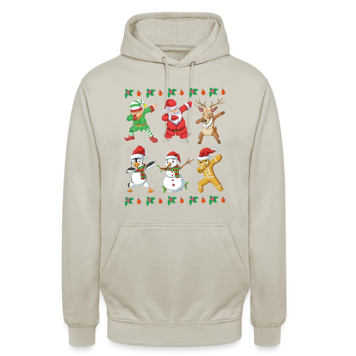 Dabbing - Maglione natalizio con elfo Babbo Natale e alce